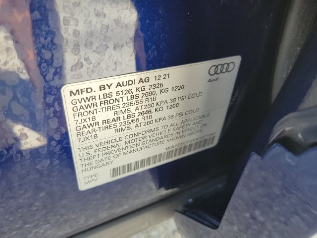 2022 Audi Q3 Premium S Line quattro